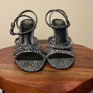 Strappy heel sandals